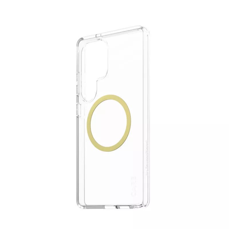 PanzerGlass CARE™ by ® Urban Combat Case Skaidrus su Chardonnay, Qi suderinamas, Samsung Galaxy S25 Ultra