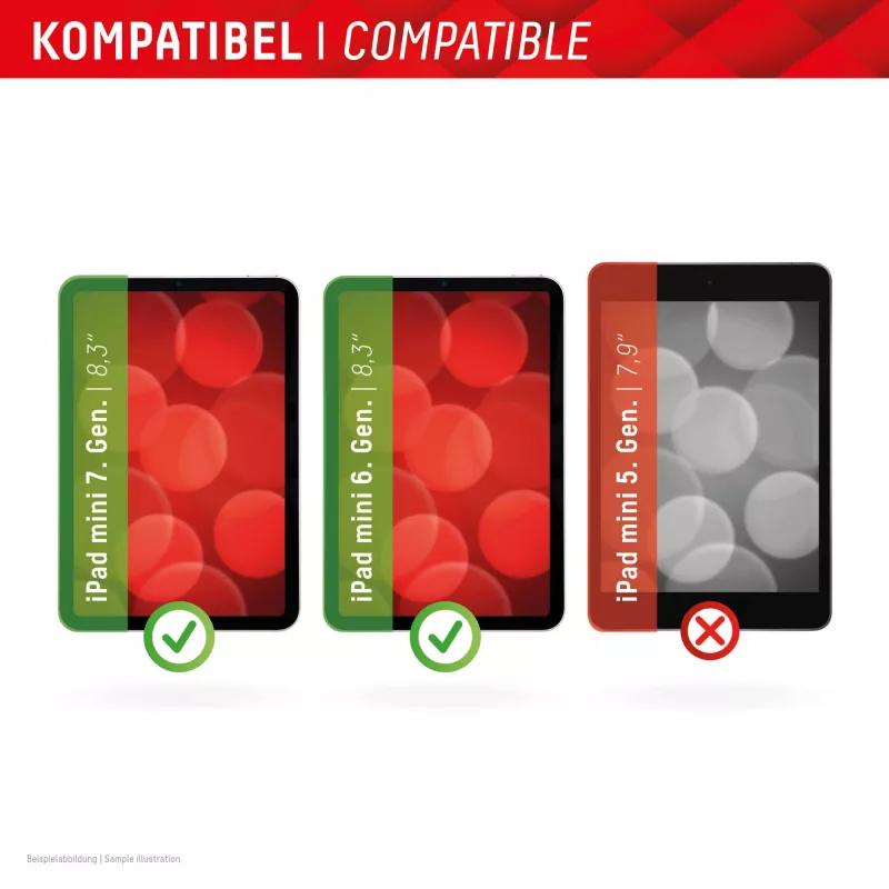 Displex Screen Protector (9H) Apple iPad mini 8,3'' (6. karta / 7. karta 2024), Eco montavimo rėmelis, atsparus įbrėžimams