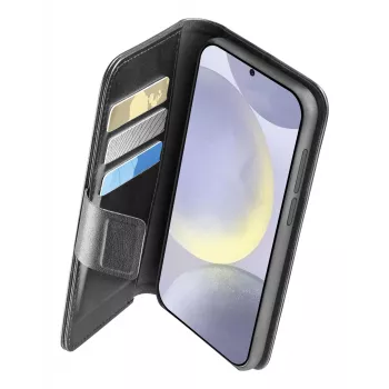 Dėklas Folio Cellularline Galaxy S25 16,1 cm Juodas 3 Kortelių Kišenės