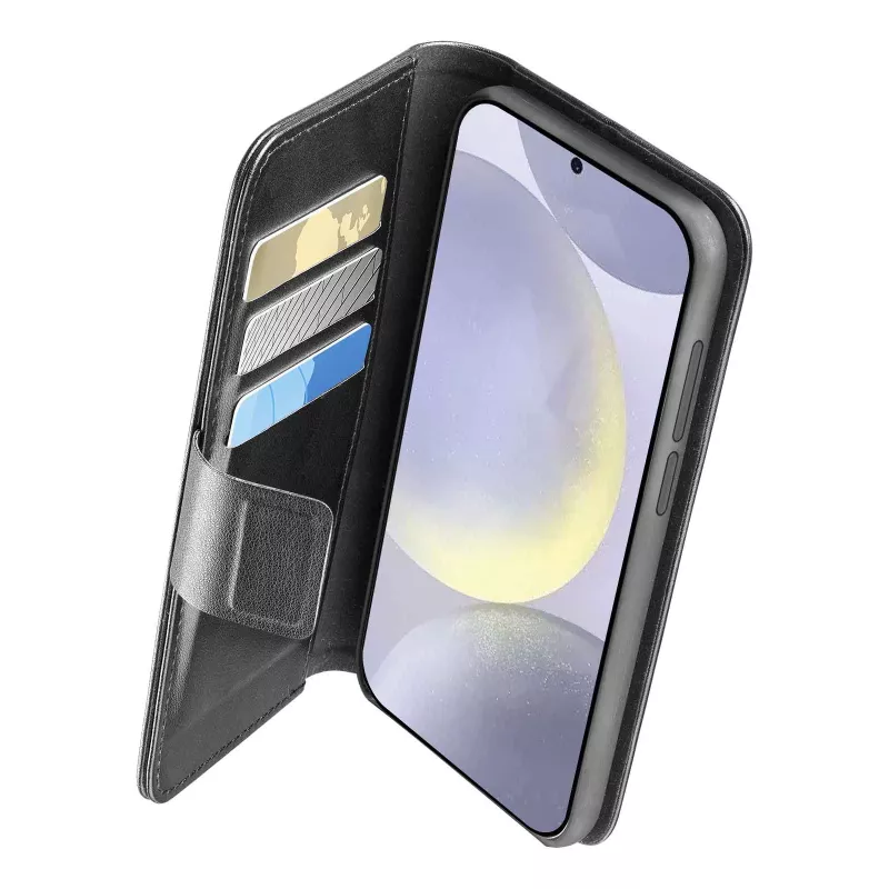 Dėklas Folio Cellularline Galaxy S25 16,1 cm Juodas 3 Kortelių Kišenės