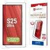 Displex Premium ekrano apsauginis stiklas (Full Cover, 10H), skirtas Samsung Galaxy S25 Ultra, su EASY-ON® Eco montavimo rėmeliu