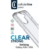 Cellularline Clear Protect - Galaxy A36/A56 kietas dėklas su guminiais kraštais