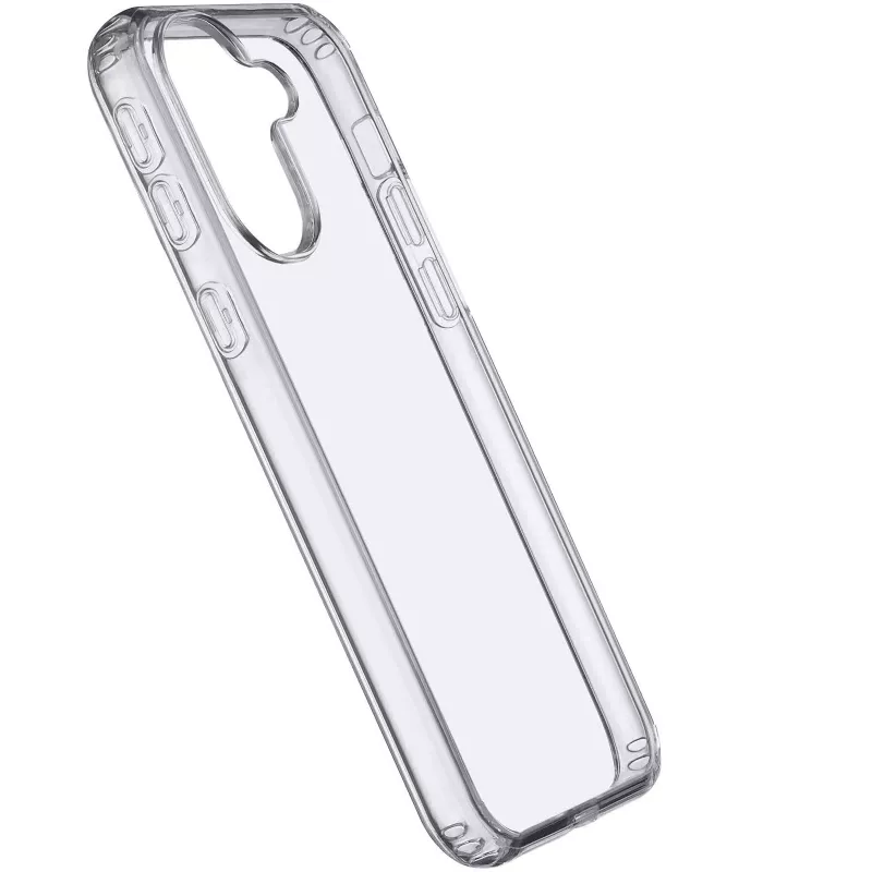 Cellularline Clear Protect - Galaxy A36/A56 kietas dėklas su guminiais kraštais