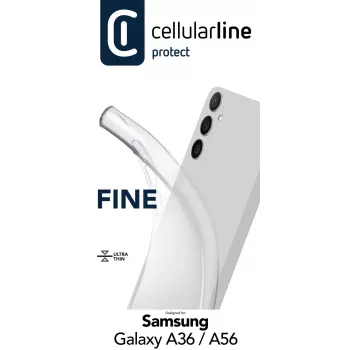 Permatomas dėklas Cellularline FINECGALA36T, skirtas Samsung Galaxy A36/A56