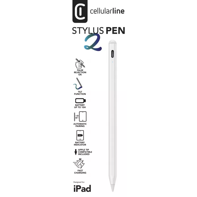 Rašiklis planšetei Cellularline STYLUSPEN2IPAD Pilka 80 g Apple