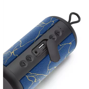 Music Sound Vertical Bluetooth garsiakalbis 5W, 5 W, belaidis, 0.15 m, monofoninis nešiojamas garsiakalbis, mėlynas, cilindro formos