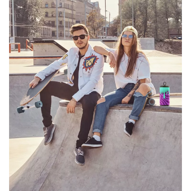 Nešiojamas Bluetooth garsiakalbis Mono Portable Speaker Music Sound Vertical Speaker Violet