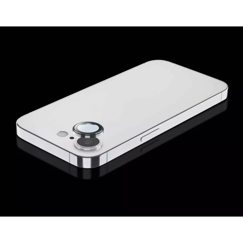 Apsauginis stikliukas fotoaparatui ir ekrano kraštams Cellularline CAMERARINGIPHSE4, iPhone SE 2025, skaidrus, atsparus įbrėžimams