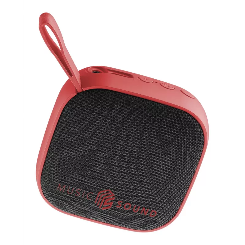 Nešiojamas Bluetooth garsiakalbis Music Sound 3W mini raudonas