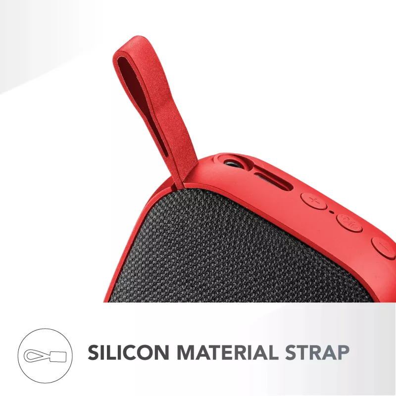 Nešiojamas Bluetooth garsiakalbis Music Sound 3W mini raudonas
