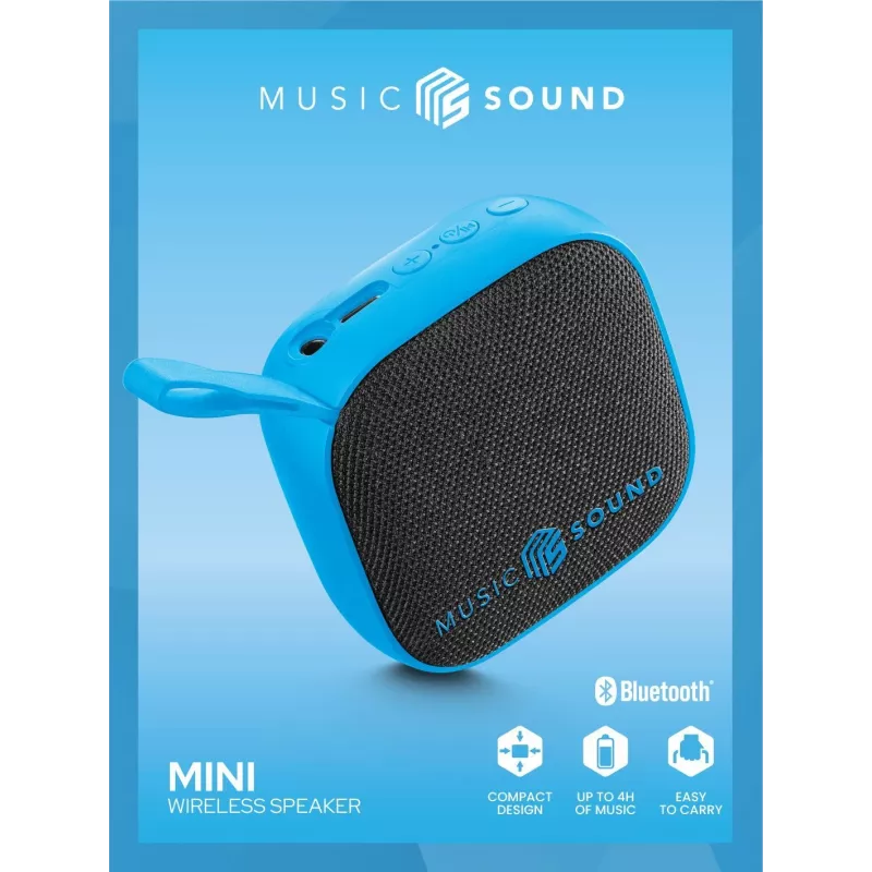 Nešiojamas Bluetooth garsiakalbis Music Sound 3 W, mėlynas