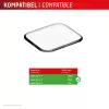 Displex Unbreakable Full Cover Smart Glass Apple Watch 9/8/7 (41 mm), 2 vnt., itin plonas, nuo krašto iki krašto, Eco Mount