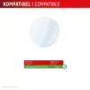 Displex 9H stiklo apsauga Galaxy Watch 6 Classic (43 mm), 2 vnt., itin plona, be rėmelio, apsauganti nuo pirštų atspaudų, pagaminta Vokietijoje
