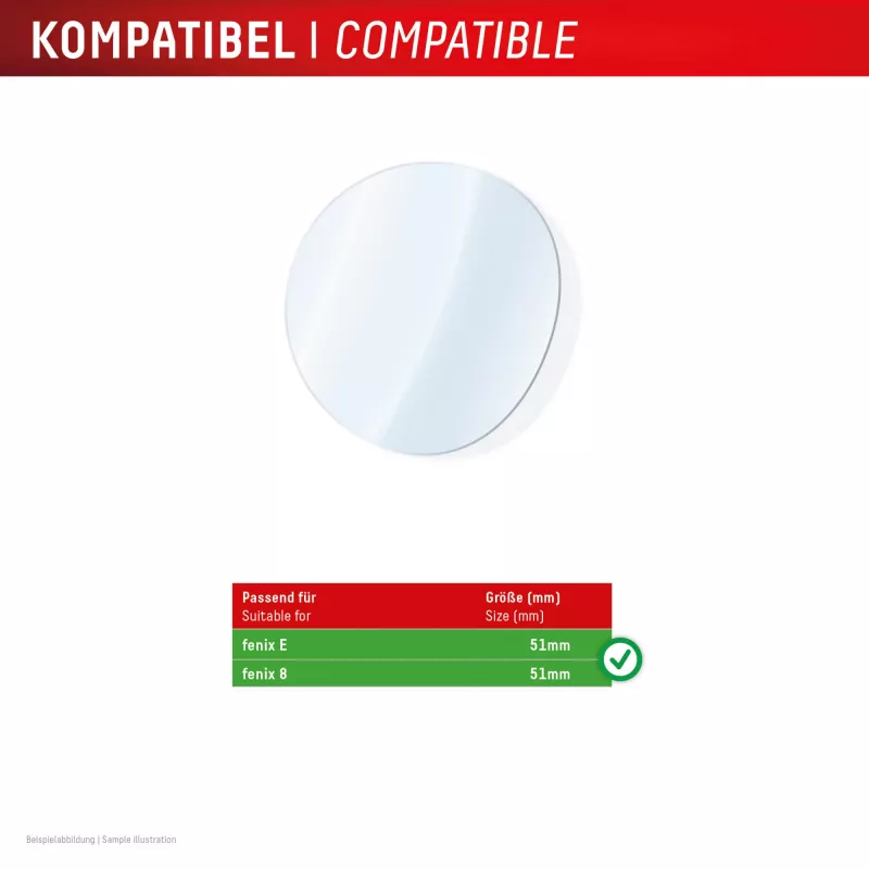 Displex 9H Stiklas Garmin fenix E/fenix 8 (51mm), 2 vnt., itin plonas, be rėmelio, apsauga nuo pirštų atspaudų, pagaminta Vokietijoje