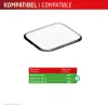 Apsauginis stiklas Displex Unbreakable Full Cover Smart Glass, skirtas Apple Watch Ultra 3/Ultra 2/Ultra (49 mm), 2 vnt., nuo krašto iki krašto, permatomas