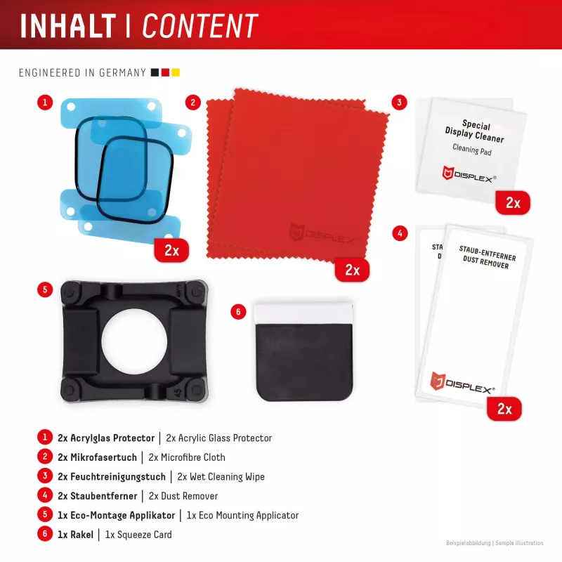 Apsauginis stiklas Displex Unbreakable Full Cover Smart Glass, skirtas Apple Watch Ultra 3/Ultra 2/Ultra (49 mm), 2 vnt., nuo krašto iki krašto, permatomas
