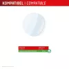 Displex 9H stiklinė apsauga Galaxy Watch 6 Classic (47mm), 2 vnt., itin plona, be rėmelio, nuo pirštų atspaudų, pagaminta Vokietijoje