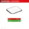 Displex Unbreakable Full Cover Smart Glass Apple Watch 11/10 46mm itin plonas apsauginis stiklas nuo krašto iki krašto, 2 vnt. pakuotė
