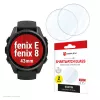 Apsauginis stiklas GK PROTECTION Displex 9H Glass, skirtas Garmin fenix E / fenix 8 43 mm (2 vnt., itin plonas, be rėmelio, apsauga nuo pirštų atspaudų)