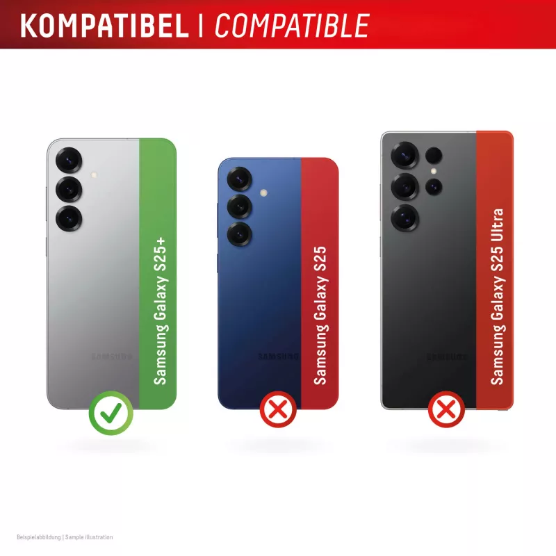 Apsauginis grūdinto stiklo ekrano gaubtas DISPLEX CAMGLASS ALL-IN-ONE, skirtas Samsung Galaxy S25+ (modelis 02118)