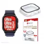 PanzerGlass Displex 10H apsauginis stiklas Apple Watch Ultra 3 / Ultra 2 / Ultra (49 mm) — viso korpuso, IP68, užsegamas, permatomas