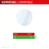 Apsauginis stiklas Compulocks Displex 9H, skirtas Garmin fenix 8 / fenix E (47 mm) — 2 vnt., itin plonas, be rėmelio, apsaugantis nuo pirštų atspaudų