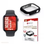 PanzerGlass Displex 10H apsauginis stiklas Apple Watch SE3/SE2/SE (40 mm) — pilnas korpusas, IP68, užsegamas, juodas matinis