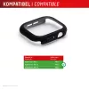 Apsauginis stiklas PanzerGlass Displex 10H, skirtas Apple Watch Ultra 3/Ultra 2/Ultra (49 mm), viso korpuso, IP68, užspaudžiamas, juodas matinis