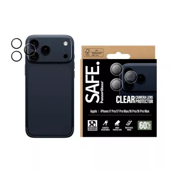 PanzerGlass SAFE. by ® Camera Lens Protector Skaidrus iPhone 17 Pro | iPhone 17 Pro Max | iPhone 16 Pro | 16 Pro Max