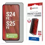 Displex privatumo apsauginis stiklas (10H), skirtas Samsung Galaxy S25 FE/S24 FE, su Eco montavimo rėmeliu