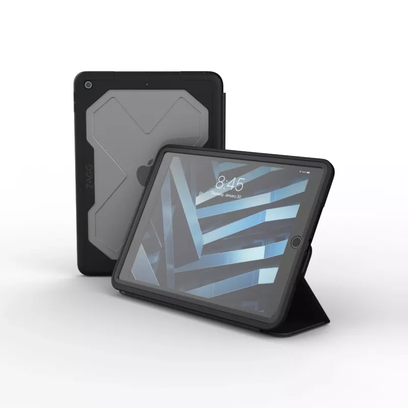 Folio dėklas ZAGG Rugged Messenger Apple iPad 10.2 25,9 cm anglies spalvos