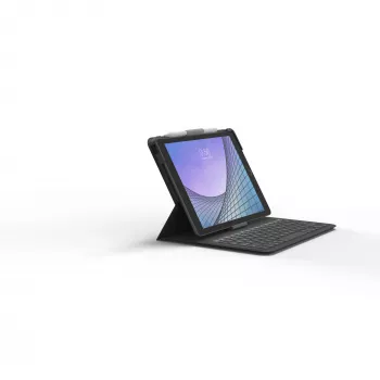 ZAGG Messenger Folio 2 klaviatūros dėklas Apple iPad 10.2/10.5 – anglies pilka (vokiškas išdėstymas)