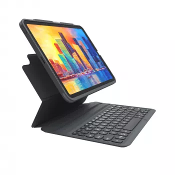 ZAGG Pro Keys belaidė klaviatūra ir dėklas Apple iPad 10,9 colių, juoda/pilka, vokiškas išdėstymas