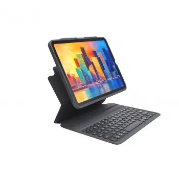 ZAGG Pro Keys belaidė klaviatūra ir dėklas Apple iPad 10,9 colių, juoda/pilka, vokiškas išdėstymas