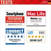 Displex apsauginis stiklas (10H) + dėklas Apple iPhone 11, montavimo lipdukas, grūdintas stiklas, atsparus įbrėžimams