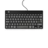 Ergonominė klaviatūra R-Go Compact Break, kompaktiška su pertraukų programine įranga, AZERTY (FR), laidinė, juoda
