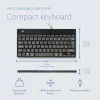 Ergonominė klaviatūra R-Go Compact Break, kompaktiška su pertraukų programine įranga, AZERTY (FR), laidinė, juoda