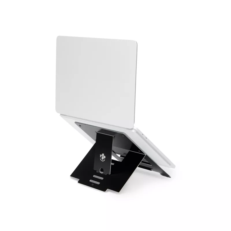 R-Go Tools stovo nešiojamam kompiuteriui R-Go Riser Flexible, reguliuojamas sulankstomas stovas, ergonomiškas, Hylite aliuminis, juodas