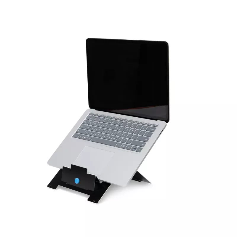 R-Go Tools stovo nešiojamam kompiuteriui R-Go Riser Flexible, reguliuojamas sulankstomas stovas, ergonomiškas, Hylite aliuminis, juodas