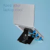 R-Go Tools stovo nešiojamam kompiuteriui R-Go Riser Flexible, reguliuojamas sulankstomas stovas, ergonomiškas, Hylite aliuminis, juodas