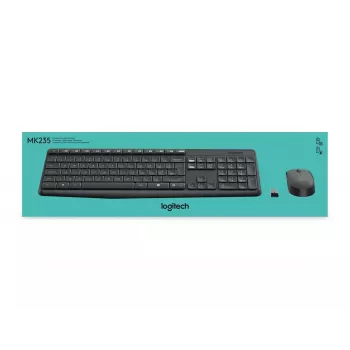 Belaidis klaviatūros ir pelės rinkinys Logitech MK235