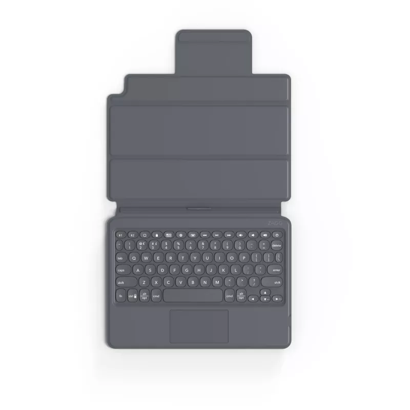 ZAGG Keyboard Pro Keys su Trackpad – Apple iPad 10.2 – juoda/pilka – vokiška