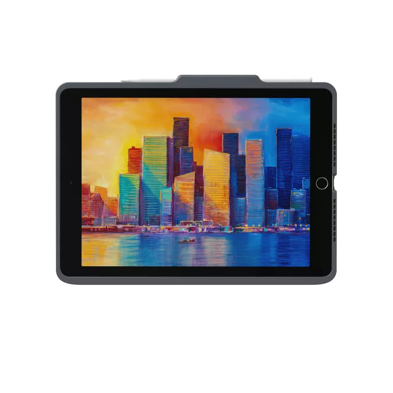 ZAGG Keyboard Pro Keys su Trackpad – Apple iPad 10.2 – juoda/pilka – vokiška