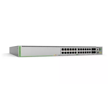 Allied Telesis AT-GS980MX/28PSM-50 valdomas L3 Gigabit Ethernet tinklo jungiklis su PoE, 1U, pilkas