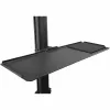 StarTech.com Mobilioji darbo stotelė su monitoriaus laikikliu, CPU/PC laikikliu, klaviatūros lentyna - ergonomiškas reguliuojamo aukščio stalas ant ratukų