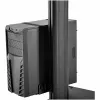 StarTech.com Mobilioji darbo stotelė su monitoriaus laikikliu, CPU/PC laikikliu, klaviatūros lentyna - ergonomiškas reguliuojamo aukščio stalas ant ratukų