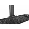 StarTech.com Mobilioji darbo stotelė su monitoriaus laikikliu, CPU/PC laikikliu, klaviatūros lentyna - ergonomiškas reguliuojamo aukščio stalas ant ratukų