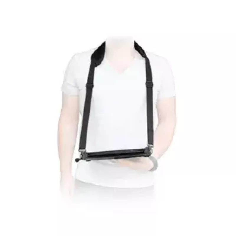 Pečių diržas Mobilis ERGONOMIC SHOULDER STRAP nešiojamam kompiuteriui Juodas Karabinas