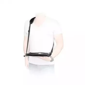 Pečių diržas Mobilis ERGONOMIC SHOULDER STRAP nešiojamam kompiuteriui Juodas Karabinas