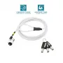 Mobilis 001325 T Lock plonas besisukantis apsauginis užraktas baltas